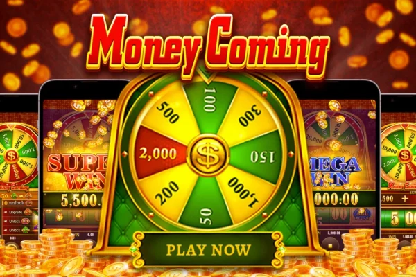Money Coming Jili Slot: Single Payline, 10x Multipliers & Lucky Wheel Featured Graphic