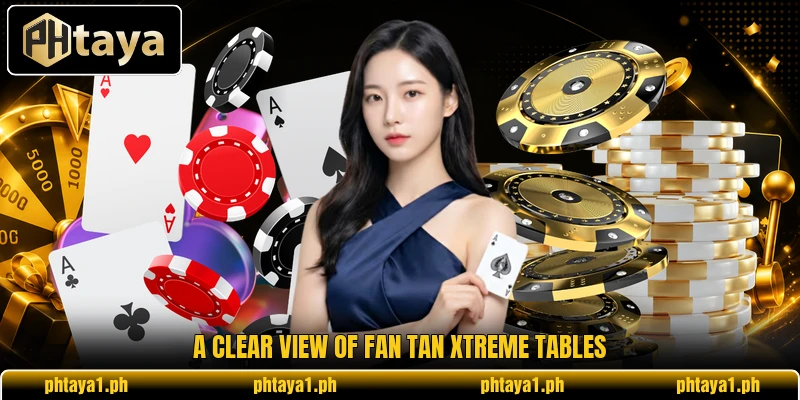 A clear view of Fan Tan Xtreme tables A clear view of Fan Tan Xtreme tables