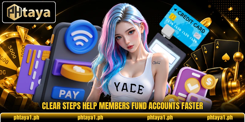 Clear steps help members fund accounts faster Clear steps help members fund accounts faster