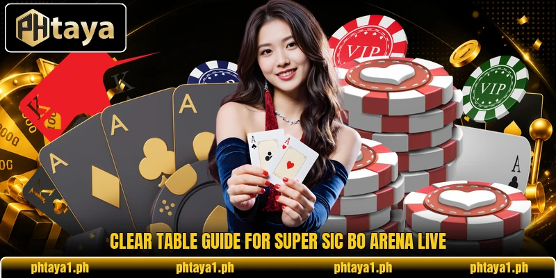 Clear table guide for Super Sic Bo Arena Live Clear table guide for Super Sic Bo Arena Live