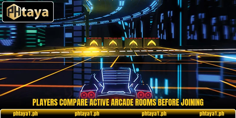 Players compare active arcade rooms before joining Players compare active arcade rooms before joining