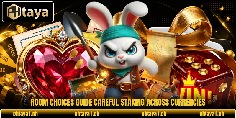 Room choices guide careful staking across currencies Room choices guide careful staking across currencies